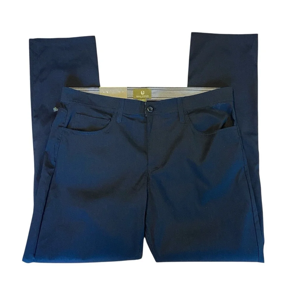 Rorie Whelan Golf Pants Mens 36‎ X 32 Black Performance Nylon/Spandex New